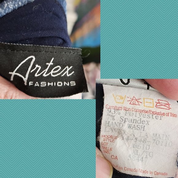 Artex Fashions Night Fashion Scene Print Scoop Neck Top - Picture 5 of 5